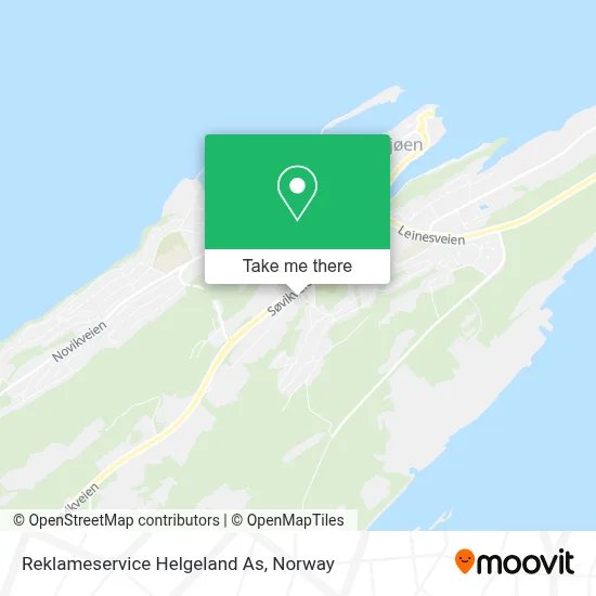 Reklameservice Helgeland As map