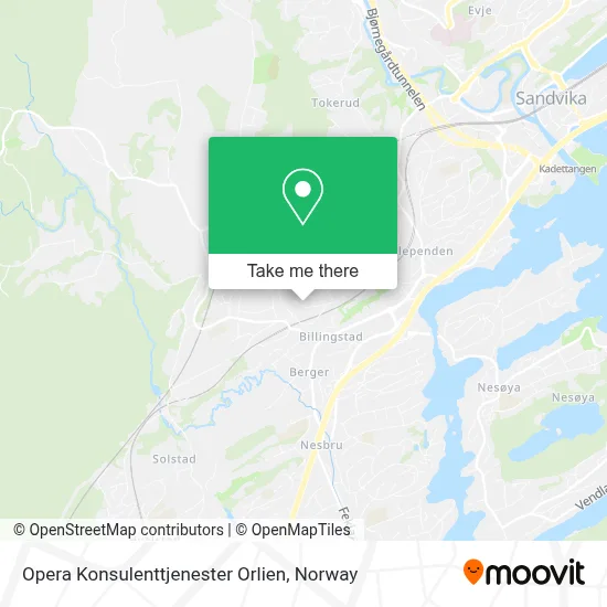Opera Konsulenttjenester Orlien map