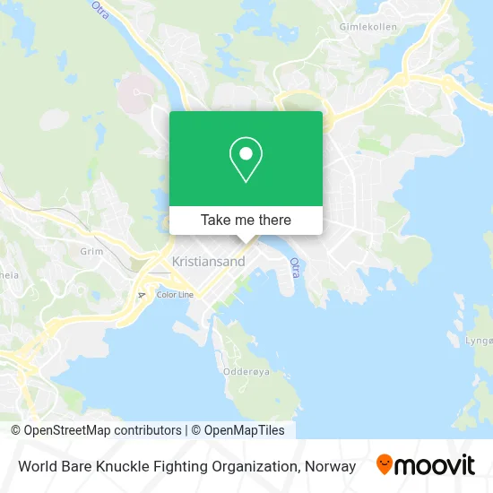 World Bare Knuckle Fighting Organization map