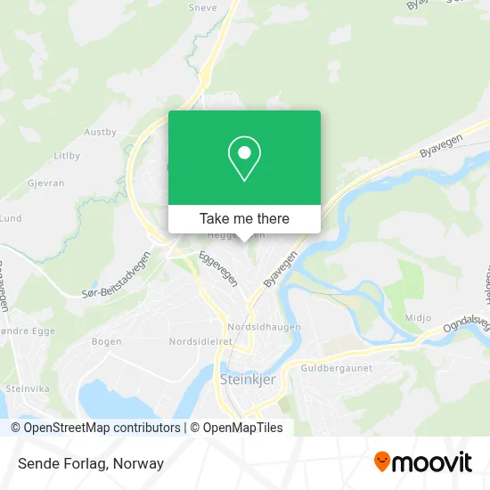 Sende Forlag map