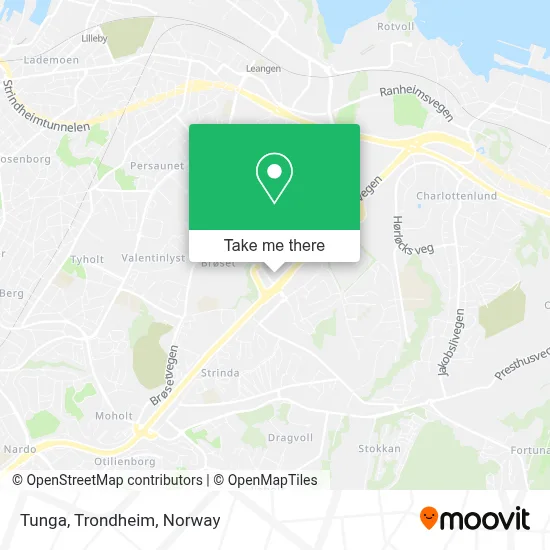 Tunga, Trondheim map