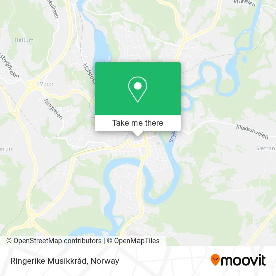 Ringerike Musikkråd map