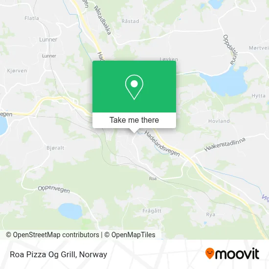 Roa Pizza Og Grill map