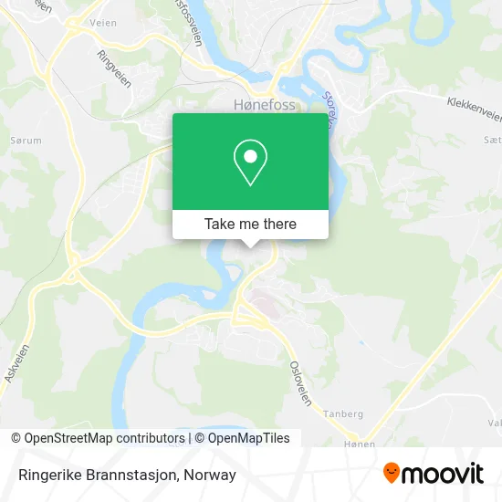 Ringerike Brannstasjon map