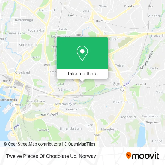 Twelve Pieces Of Chocolate Ub map