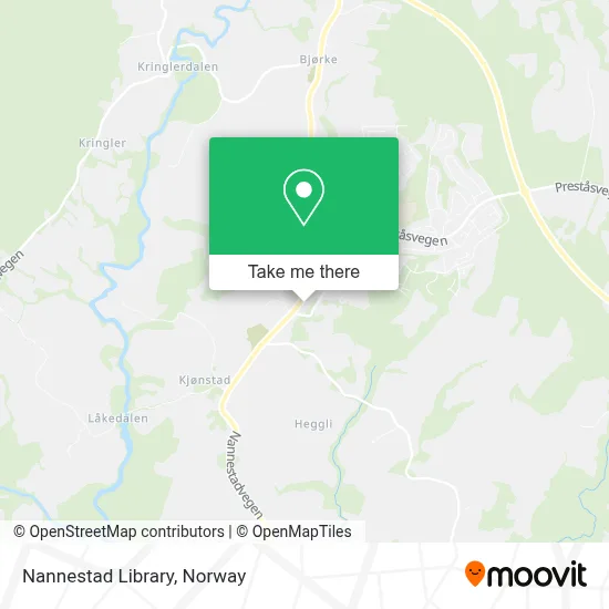 Nannestad Library map