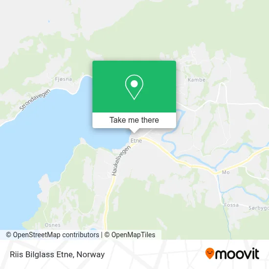 Riis Bilglass Etne map