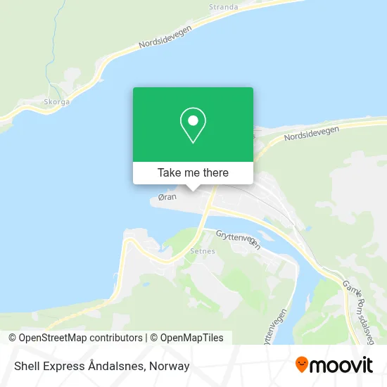 Shell Express Åndalsnes map