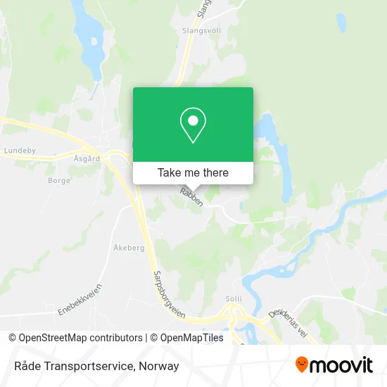 Råde Transportservice map