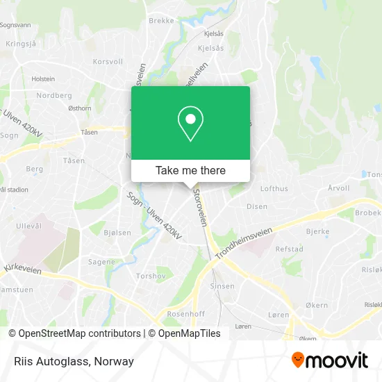 Riis Autoglass map
