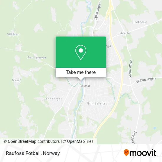 Raufoss Fotball map