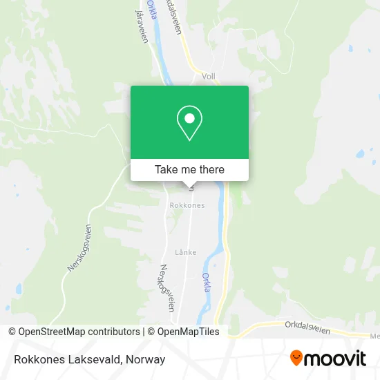 Rokkones Laksevald map