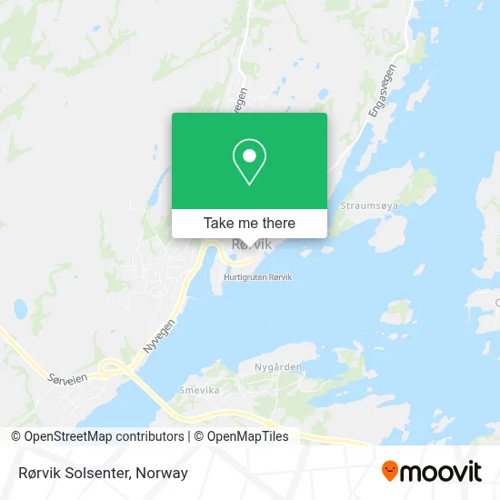 Rørvik Solsenter map