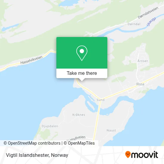 Vigtil Islandshester map