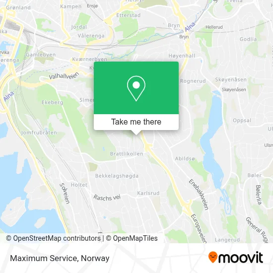 Maximum Service map
