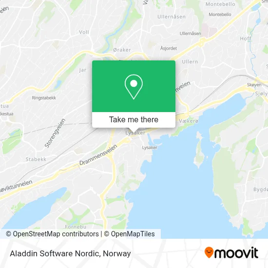 Aladdin Software Nordic map