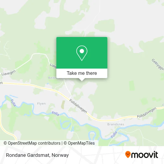 Rondane Gardsmat map