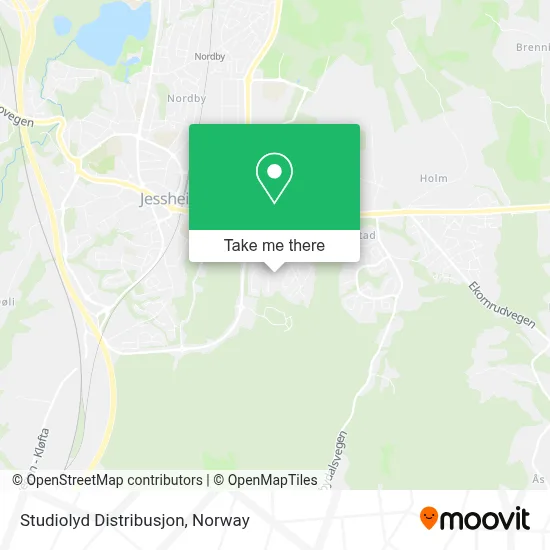 Studiolyd Distribusjon map
