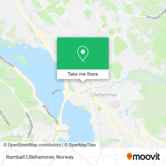 Rambøll Lillehammer map