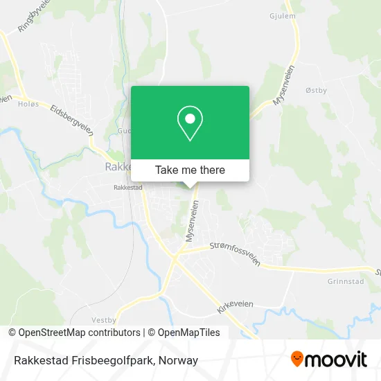 Rakkestad Frisbeegolfpark map