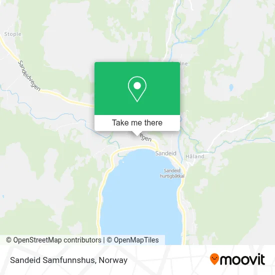 Sandeid Samfunnshus map