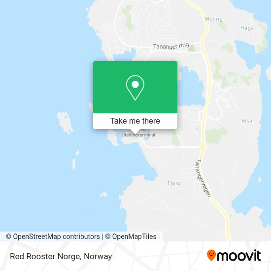 Red Rooster Norge map
