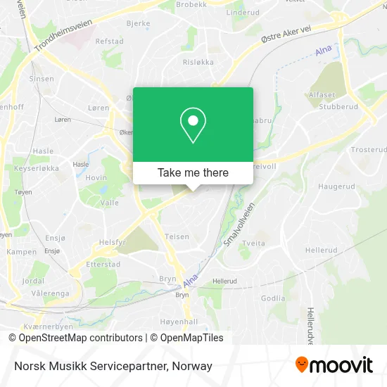 Norsk Musikk Servicepartner map