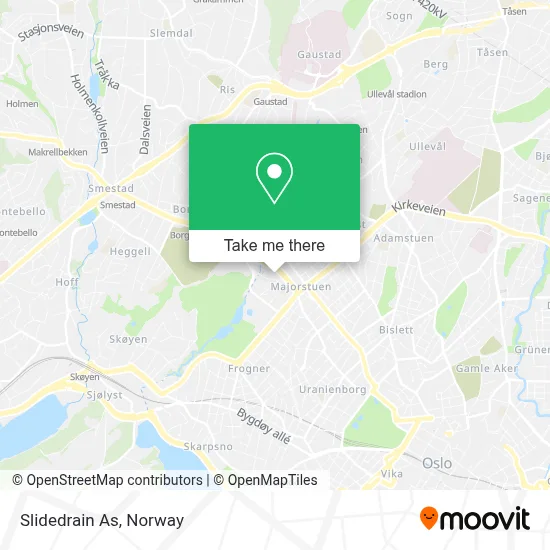 Slidedrain As map