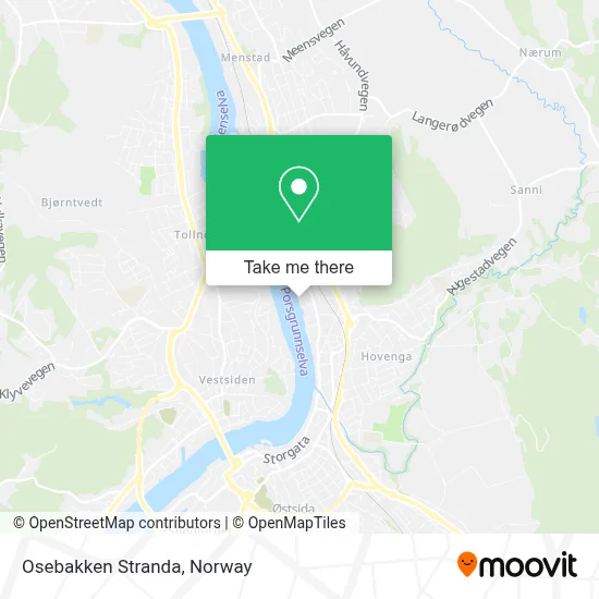 Osebakken Stranda map