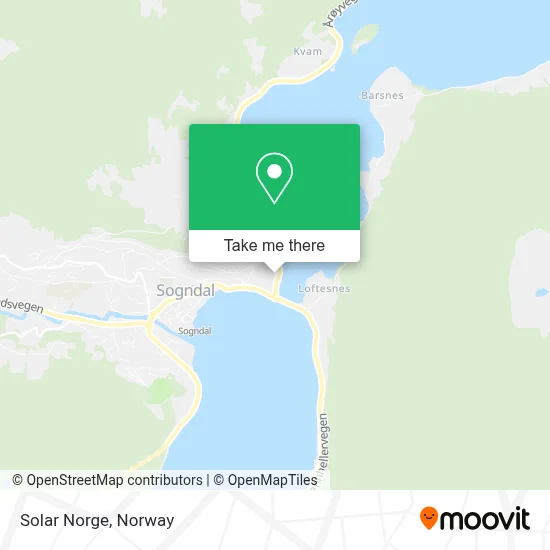 Solar Norge map