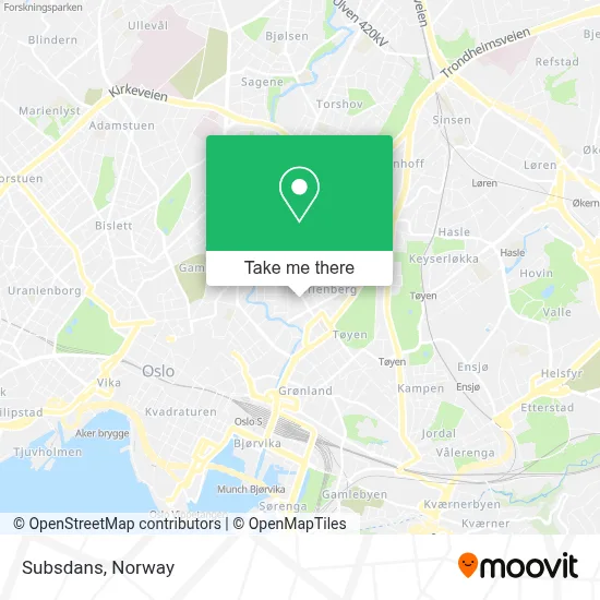 Subsdans map