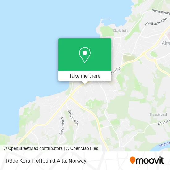Røde Kors Treffpunkt Alta map