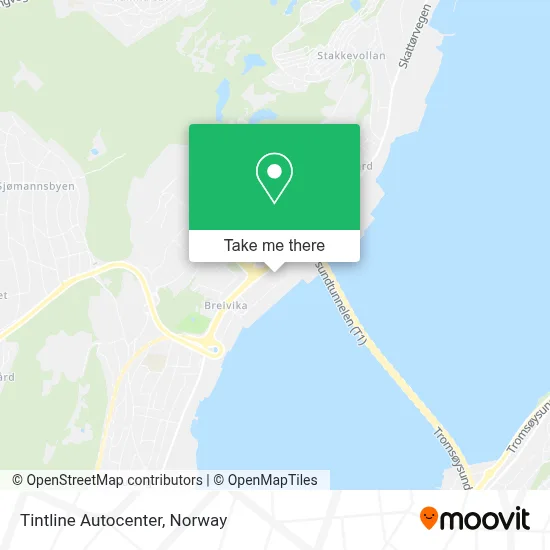 Tintline Autocenter map