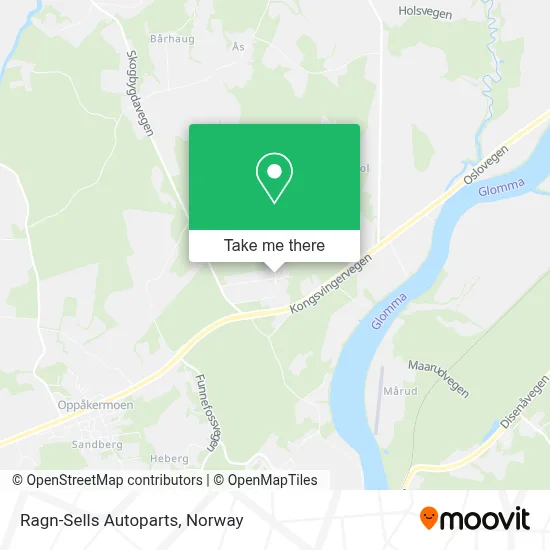 Ragn-Sells Autoparts map