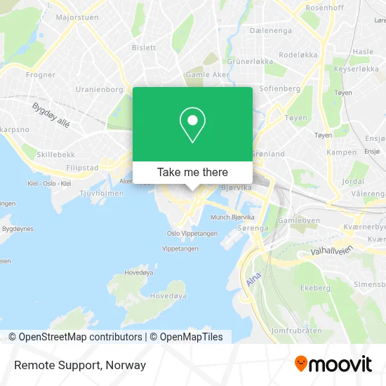 Remote Support map