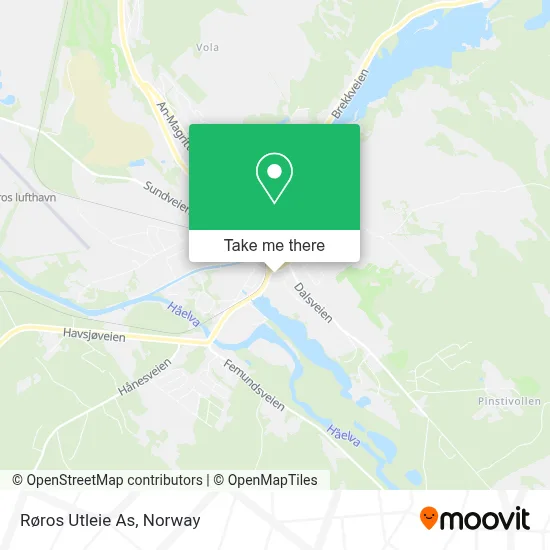 Røros Utleie As map