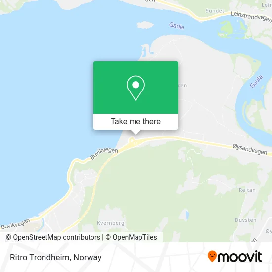 Ritro Trondheim map