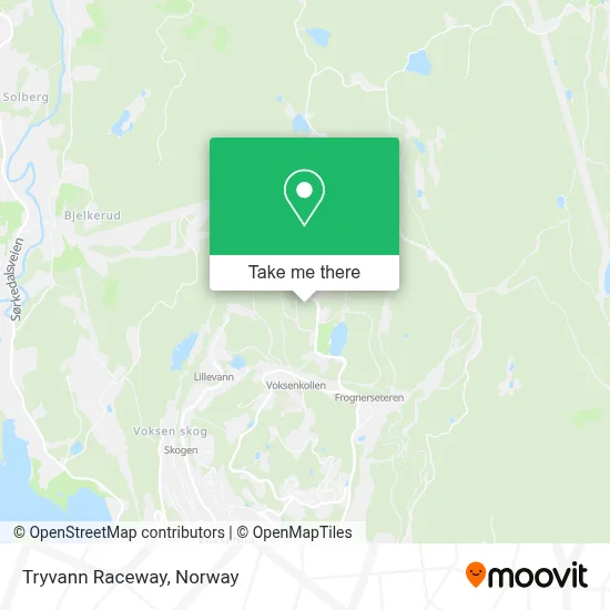 Tryvann Raceway map