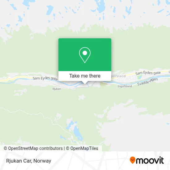 Rjukan Car map
