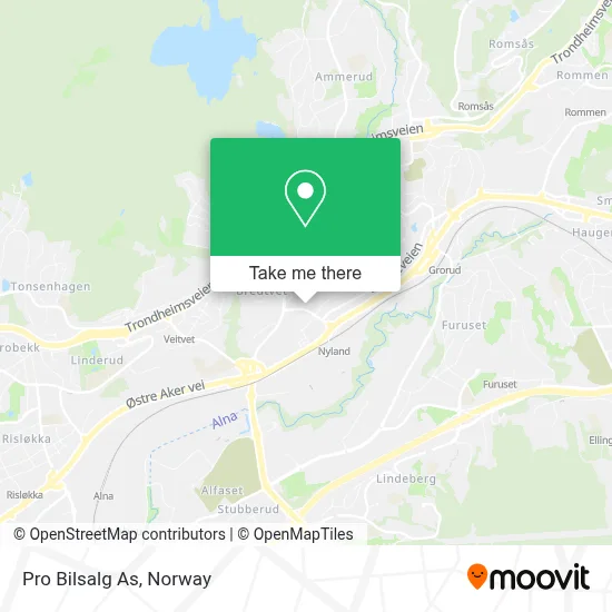 Pro Bilsalg As map