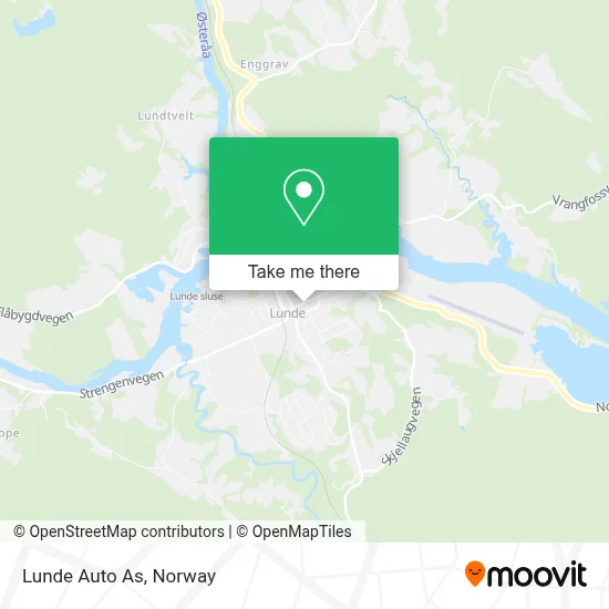 Lunde Auto As map