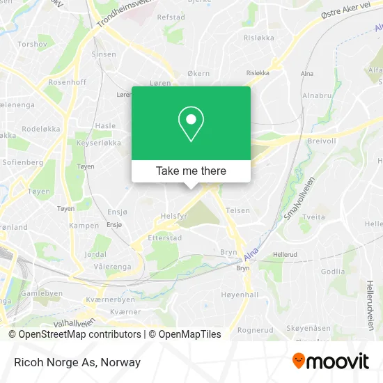 Ricoh Norge As map