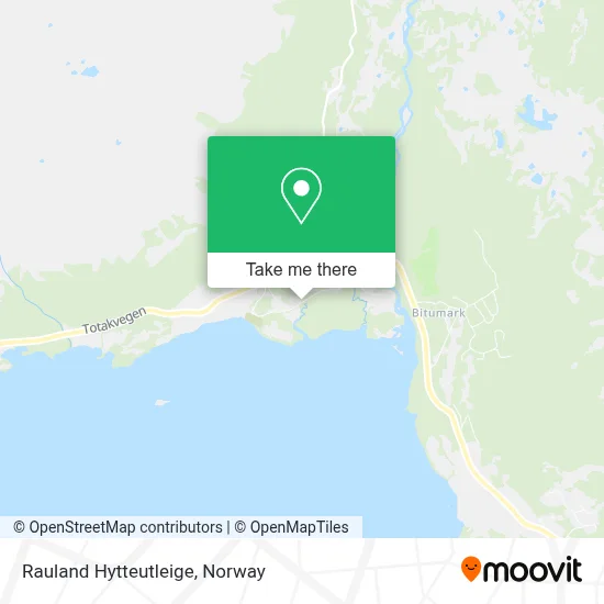 Rauland Hytteutleige map