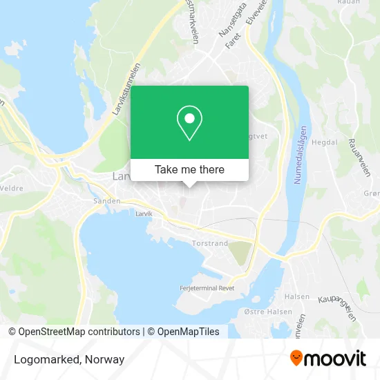 Logomarked map