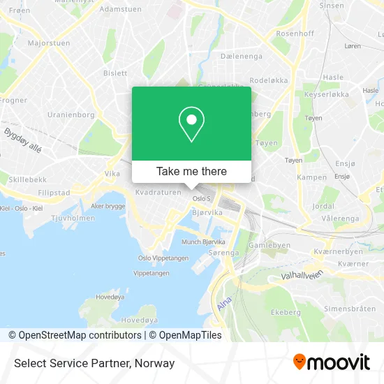 Select Service Partner map