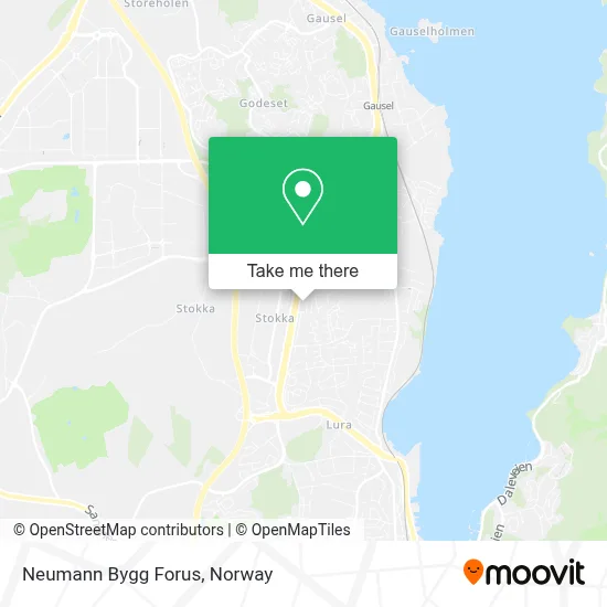 Neumann Bygg Forus map