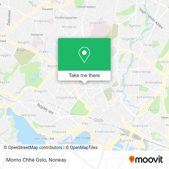 Momo Chhe Oslo map
