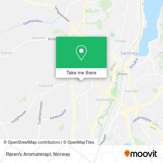 Røren's Aromaterapi map