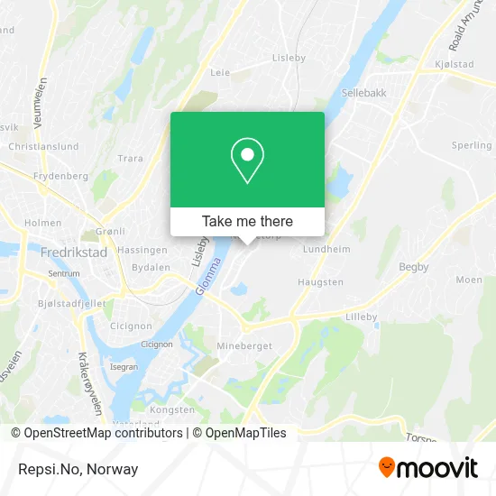 Repsi.No map