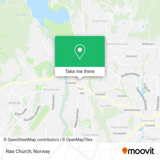 Røa Church map